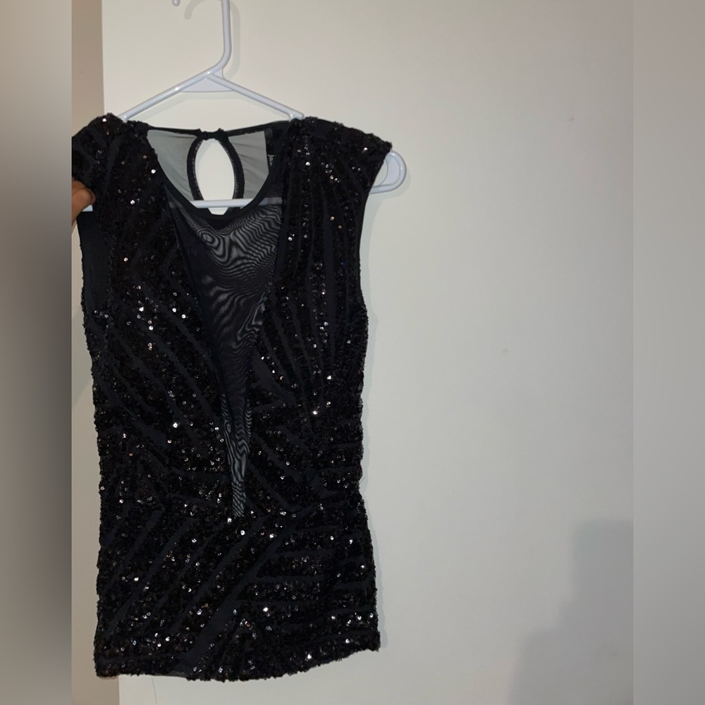 Boutique bought black fancy top with mesh in middle